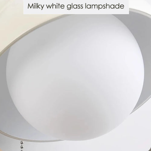 White glass wall lights in French cream style for elegant interiors - vue 6 sur 6