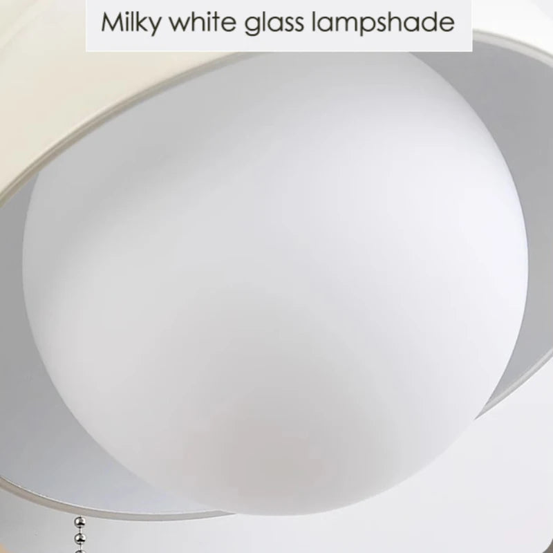 White glass wall lights in French cream style for elegant interiors - vue 6 sur 6
