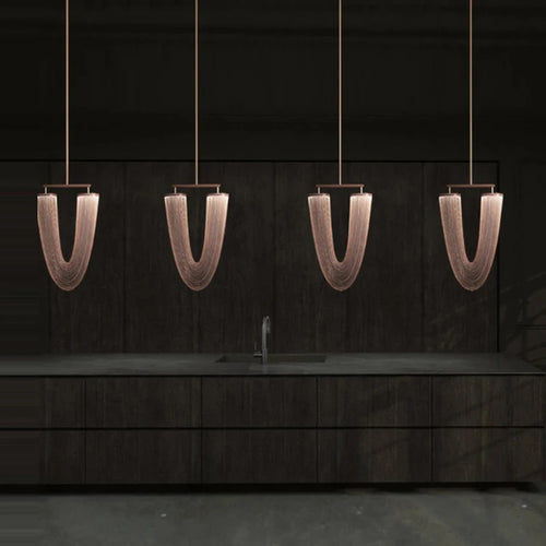 Vintage LED chandelier trendy lighting for interiors - vue 7 sur 21