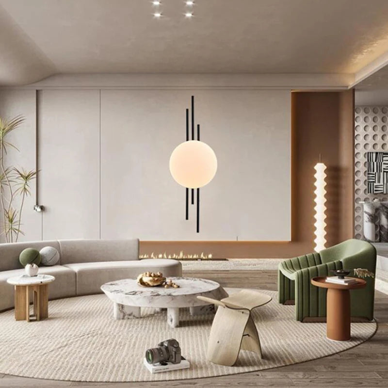 Nordic luxury LED wall lamp