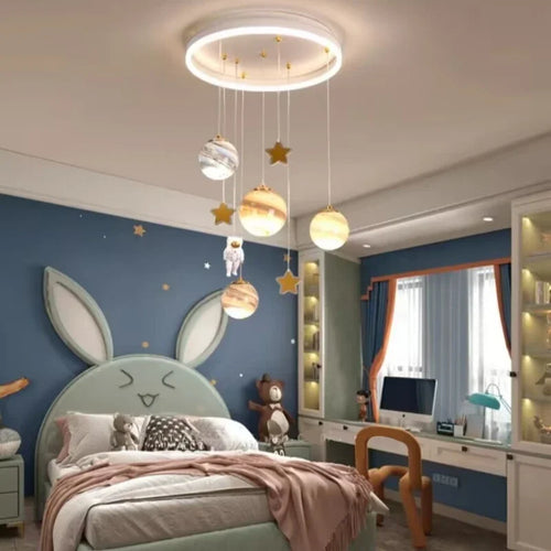 Artpad moon ceiling light for children's room decorative - vue 3 sur 6