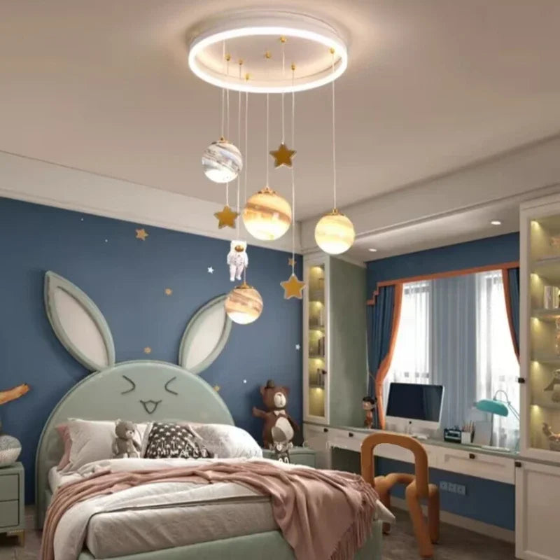 Artpad moon ceiling light for children's room decorative
