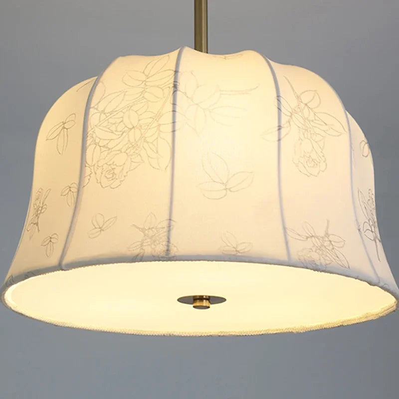 French luxury fabric chandelier for interior decoration - vue 5 sur 9