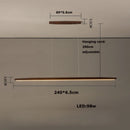 Elegant dimmable wooden chandelier for modern interior lighting
