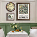 Nordic retro silent wall clock for stylish interior