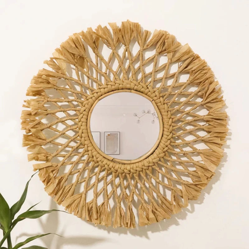 round decorative adhesive mirrors for elegant interior decoration