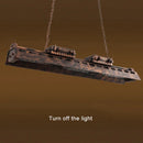 Industrial loft style retro chandelier for bar or café