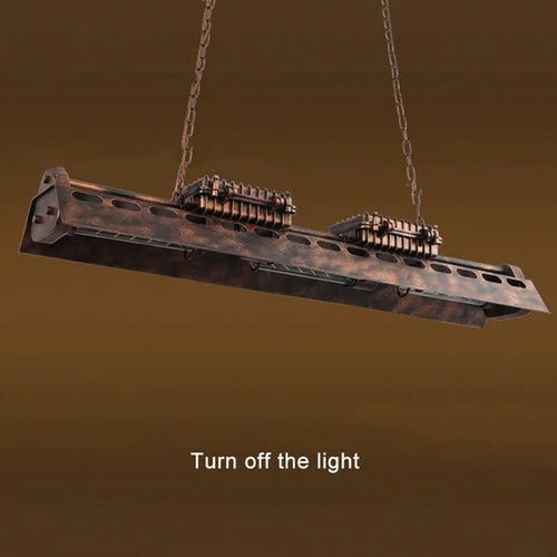 Industrial loft style retro chandelier for bar or café - vue 5 sur 7
