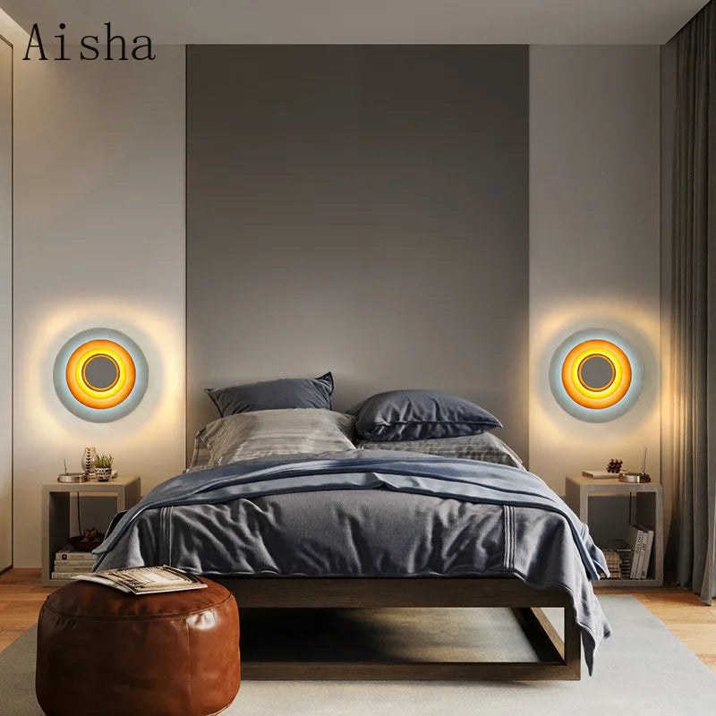Creative wall light for a cosy nordic atmosphere