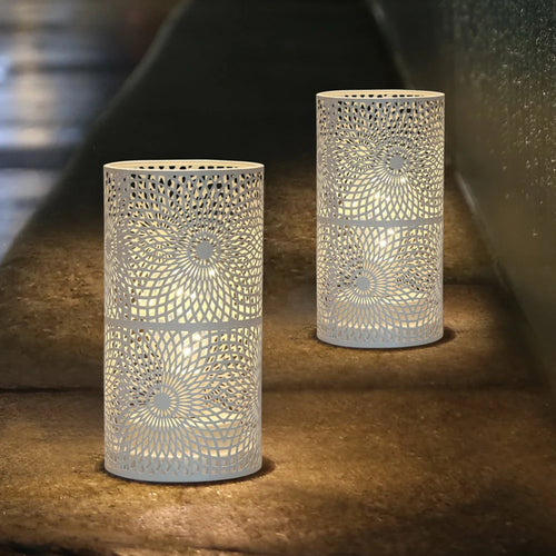 set of 2 modern cylindrical lamps for decoration and interior lighting - vue 2 sur 7