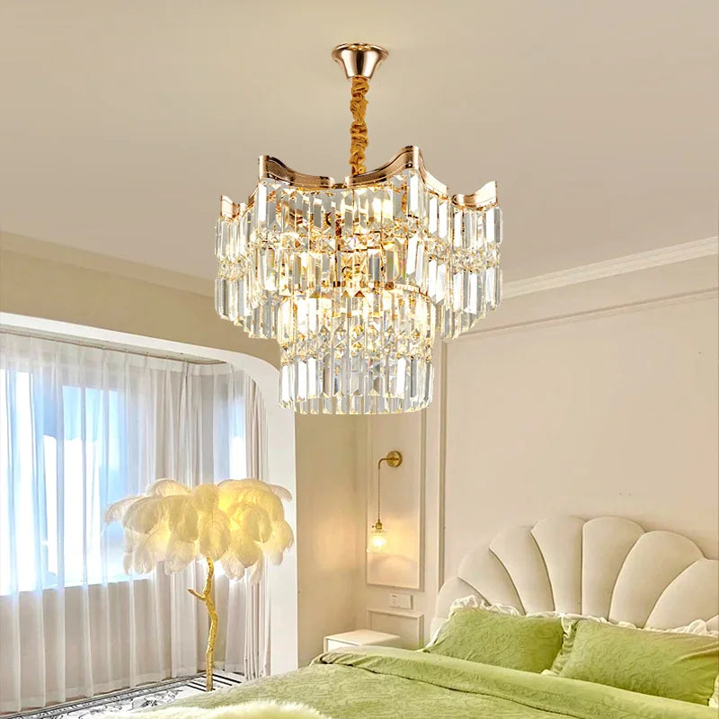 Modern crystal chandelier for luxurious lighting