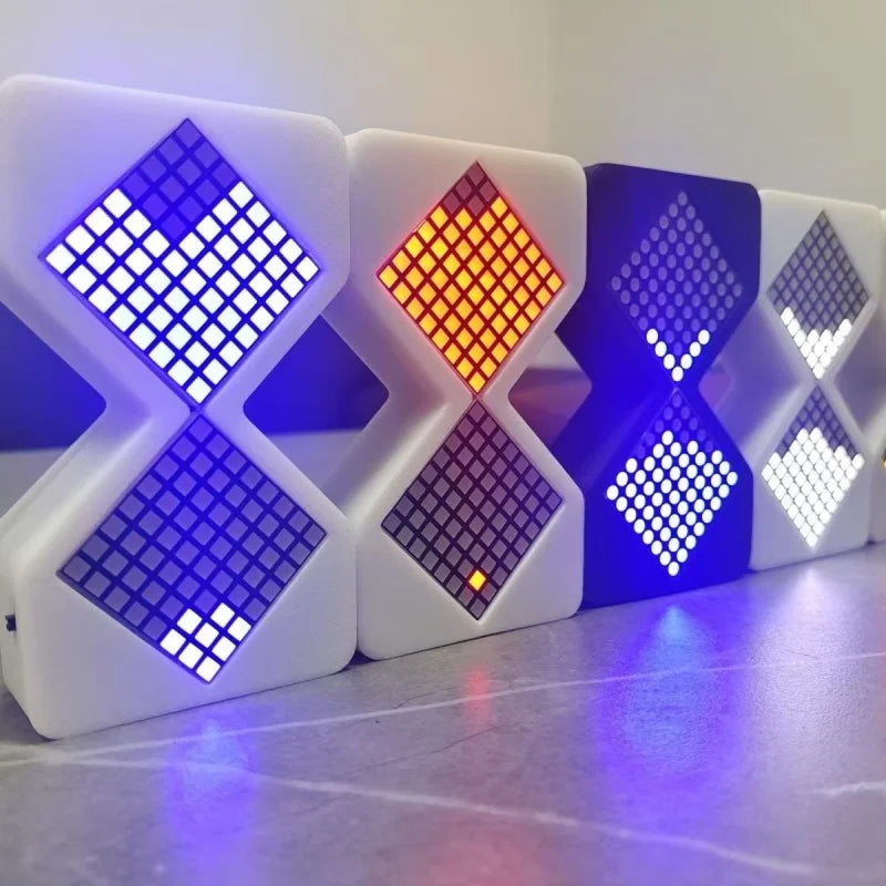 digital hourglass to assemble cybernetic style creative gift