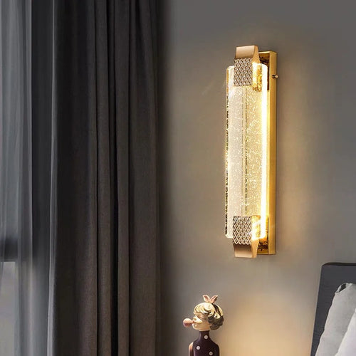 Modern crystal wall light for decorative indoor lighting - vue 5 sur 9