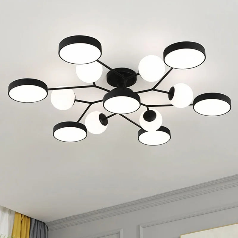 Creative LED chandelier for modern interior lighting