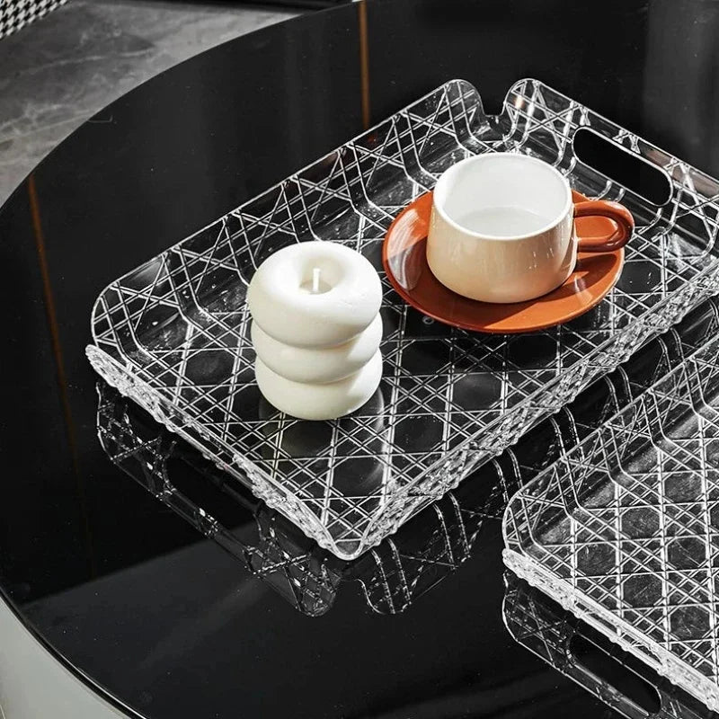 Luxury acrylic tray for storage and decoration