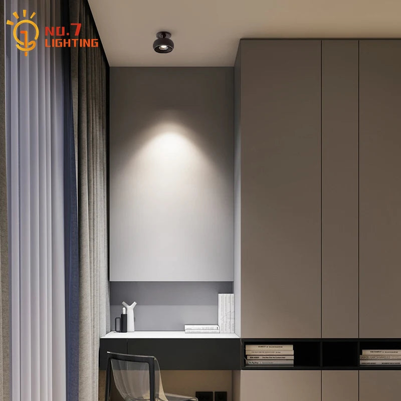 Simple modern black/white lampshade - vue 3 sur 5