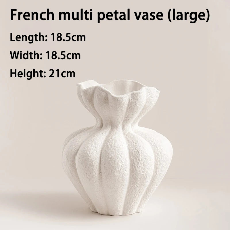 ceramic vase for dried flowers modern vintage decoration