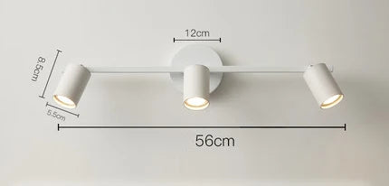 3-head indoor LED wall light