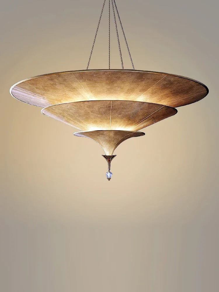 Asian Buddhist wabi sabi chandelier for interior decoration