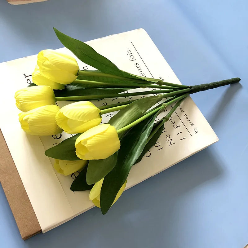 Artificial tulip bouquet for weddings and home decor