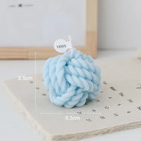 decorative and cute soy wax ball scented candle