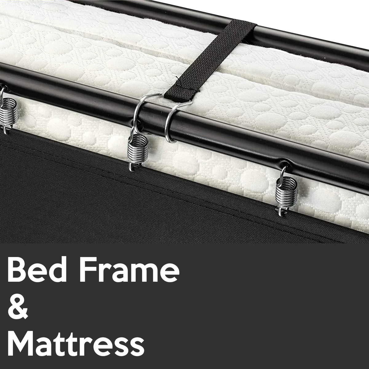Folding Bed,Adult Guest Bed,80x190cm with 7cm Thick Memory Foam Mattress, Single Bed, Foldable Bed with Mattress Portable - vue 6 sur 6