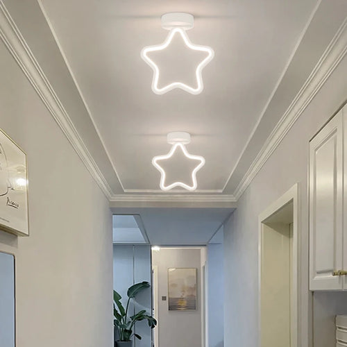 Modern recessed LED star ceiling light for hallway, living room and entrance