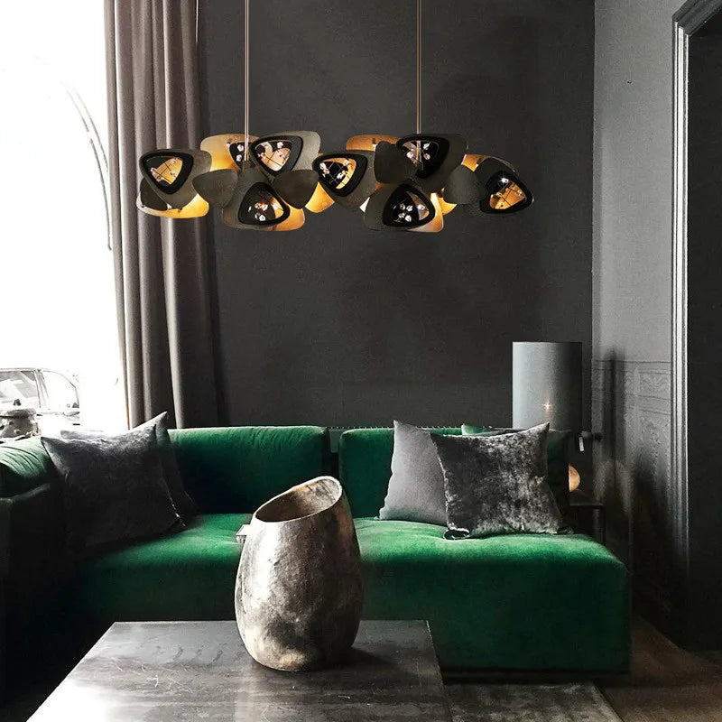Creative postmodern shell art chandelier - vue 3 sur 11