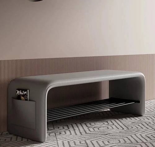 Doorway Shoe-changing Stool, Shoe Cabinet Storage, Two-purpose All-in-one Stool, Bedroom Simple Bedside Bench for Sitting - vue 12 sur 11