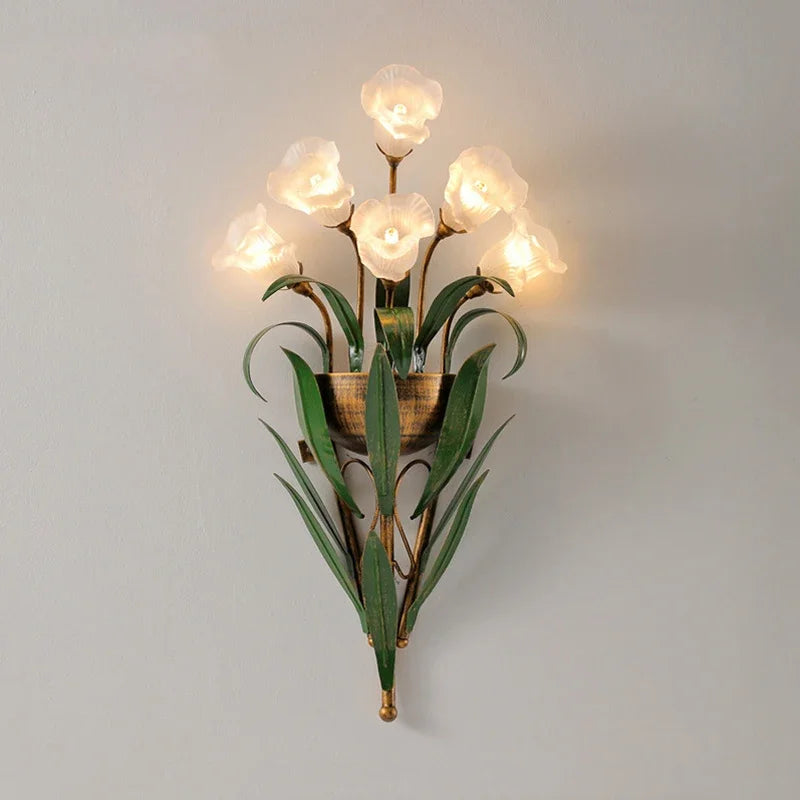 Creative European pastoral wall light for indoor decoration