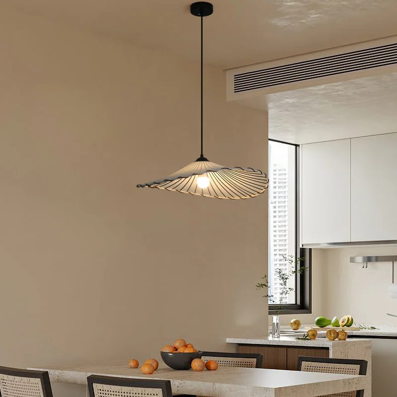Nordic fabric pendant light wabi sabi for creative interior decor