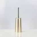 Luxury toilet brush with gold holder for bathroom