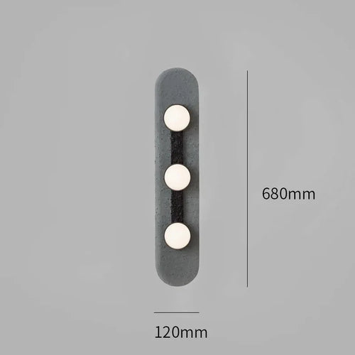 Minimalist rounded design wall light - vue 8 sur 9