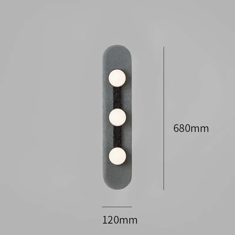 Minimalist rounded design wall light - vue 7 sur 9