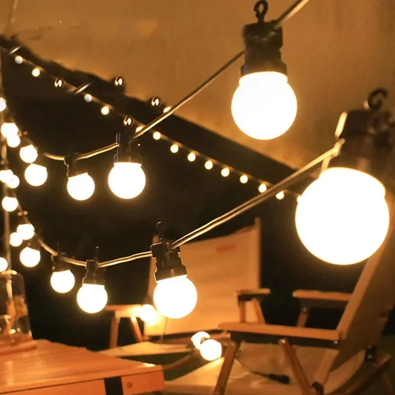 Waterproof LED string lights for camping and parties