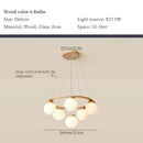 Designer wooden chandelier for contemporary home decor