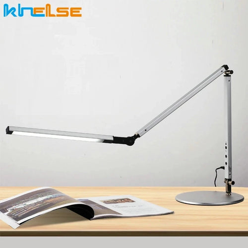 Modern long arm desk lamp with dimmer and energy saving