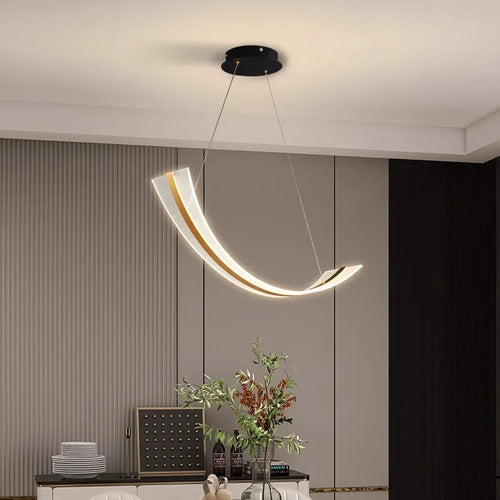 Modern LED decorative chandelier for dining room and indoor lighting - vue 7 sur 9