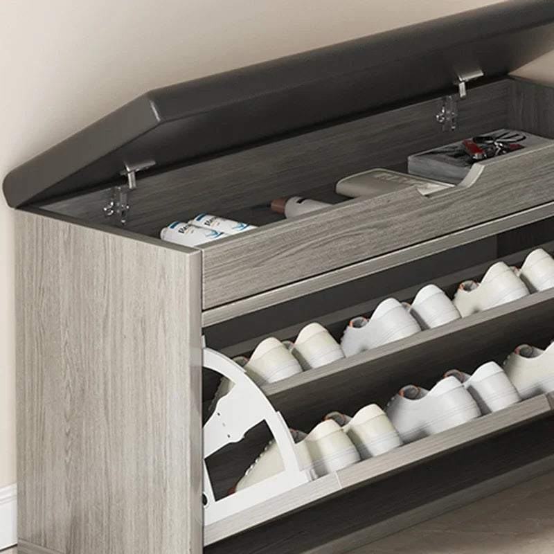 modern vertical storage shoe cabinets japanese design - vue 6 sur 21