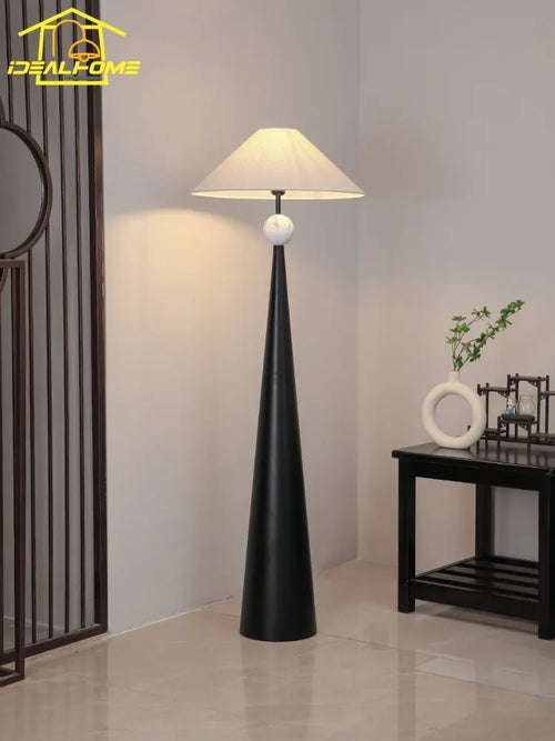 Japanese wabi-sabi retro designer floor lamp modern zen decorative - vue 3 sur 7