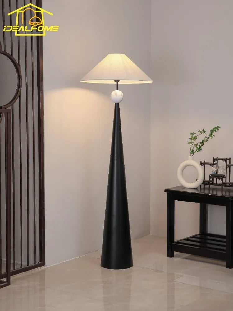 Japanese wabi-sabi retro designer floor lamp modern zen decorative - vue 3 sur 7