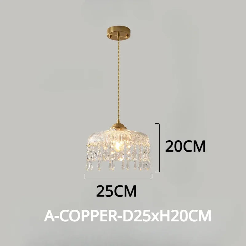 Elegant floral design vintage LED crystal chandelier - vue 9 sur 14