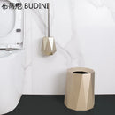 Silicone toilet brush with wall-mounted or freestanding holder