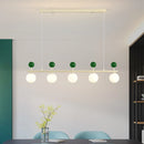 Glass and metal chandelier dynamic lighting style