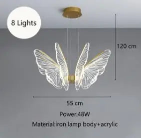 Acrylic designer pendant light for modern luxury decor - vue 14 sur 21