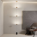 Nordic minimalist adjustable LED floor lamp in metal and marble