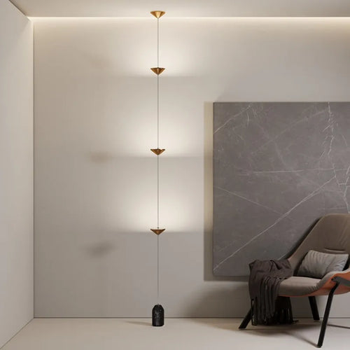 Nordic minimalist adjustable LED floor lamp in metal and marble - vue 4 sur 19