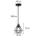 Rustic industrial vintage metal flush mount ceiling light for creative interiors