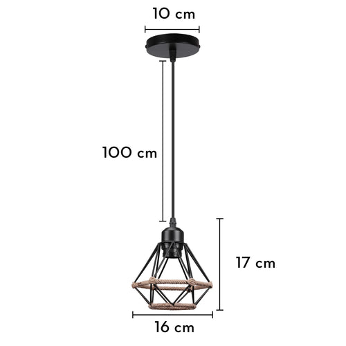 Rustic industrial vintage metal flush mount ceiling light for creative interiors - vue 14 sur 20