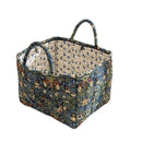 Pastoral style washable fabric storage basket stackable multi-use